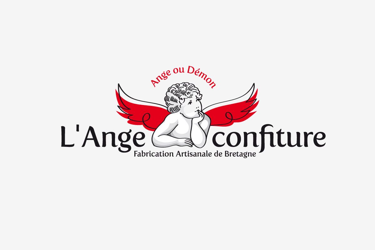 Création logo à Rennes, L'Ange Confiture