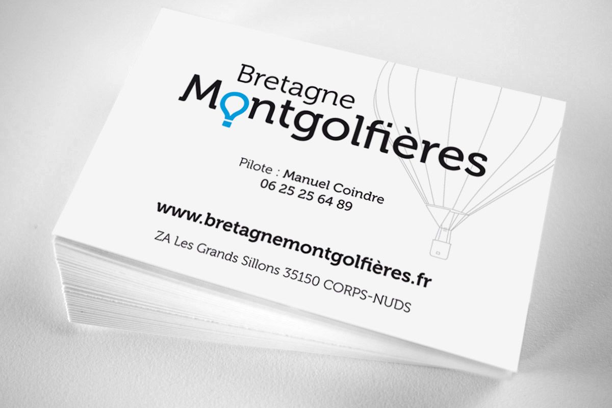 Création logo à Rennes, Bretagne Montgolfières