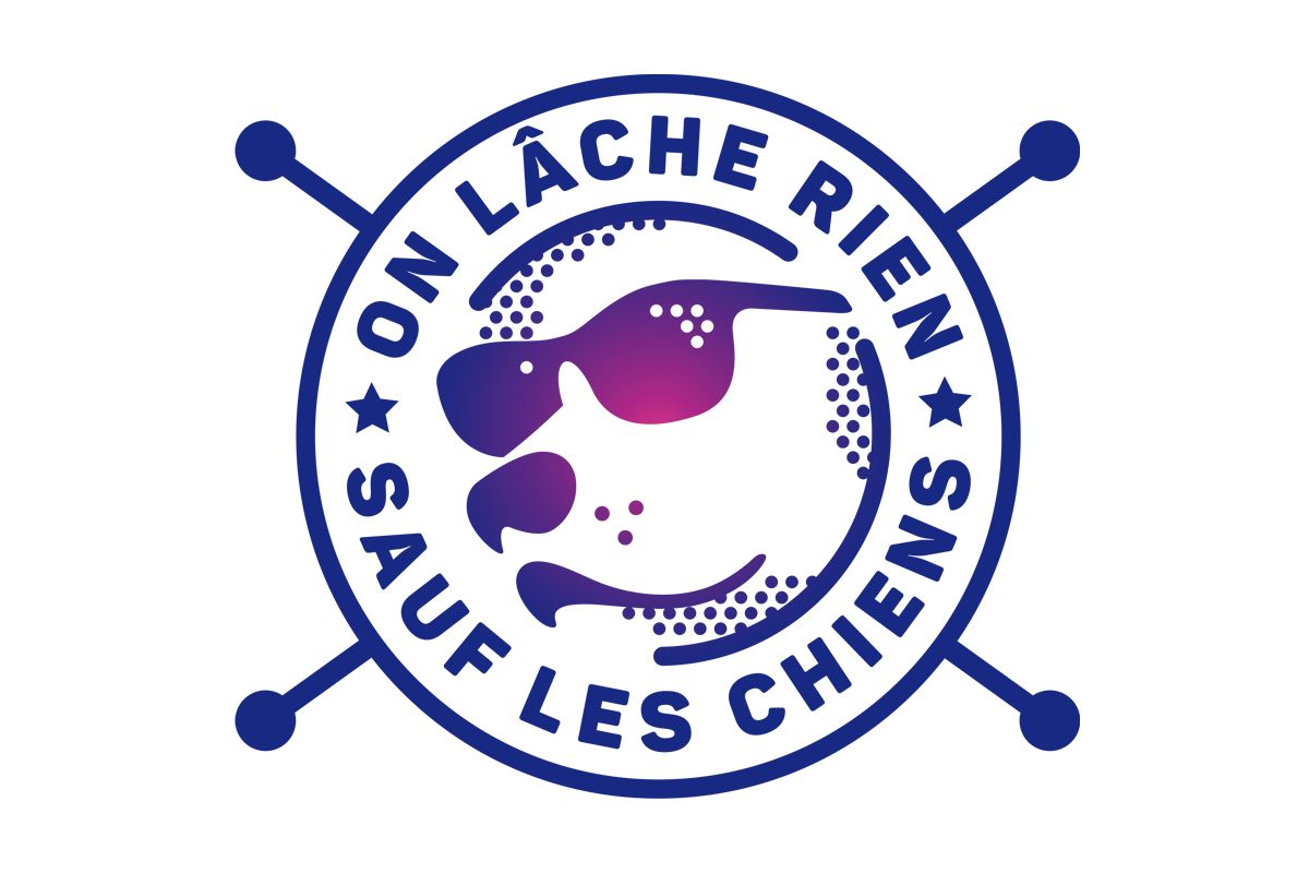 Création logo à Rennes, On lâche rien sauf les chiens