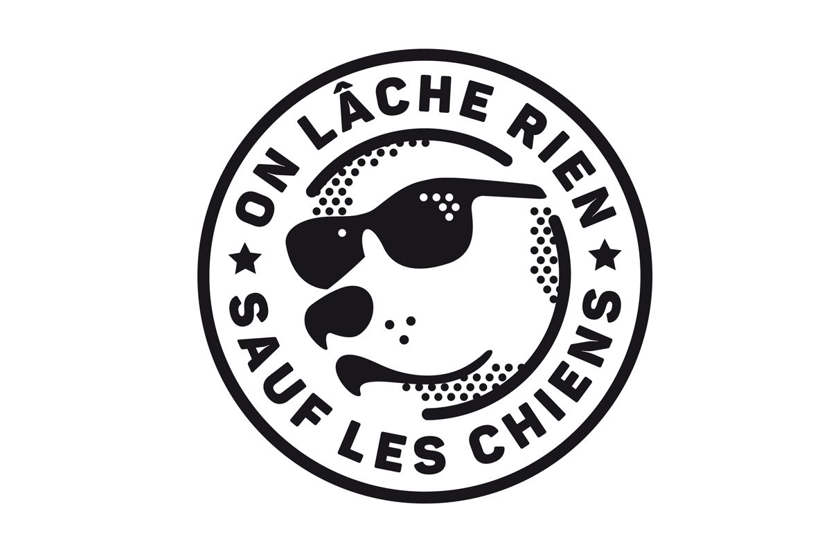 Création logo à Rennes, On lâche rien sauf les chiens