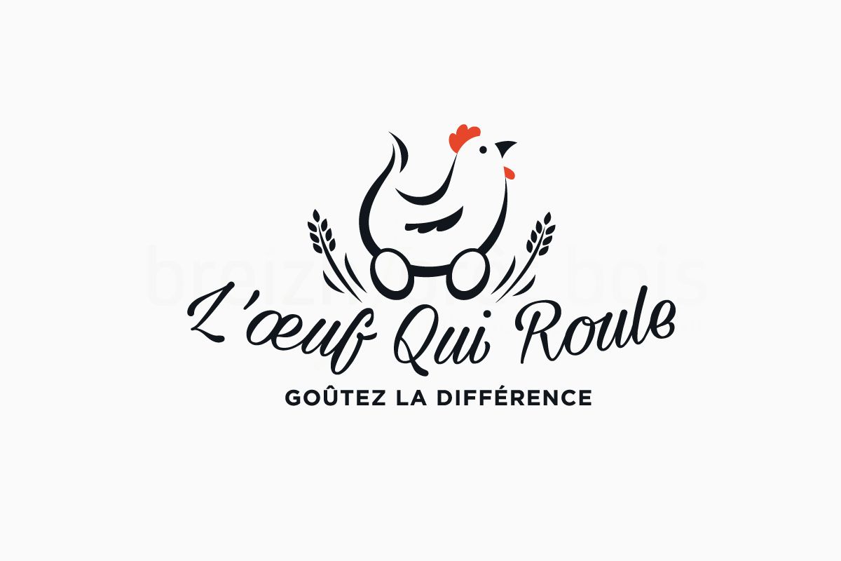 Création logo à Rennes, L'oeuf qui roule